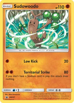 SM Black Star Promos Sudowoodo Pokémon card